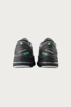 1000 - Black/Dark Silver Metallic/Lime Leaf