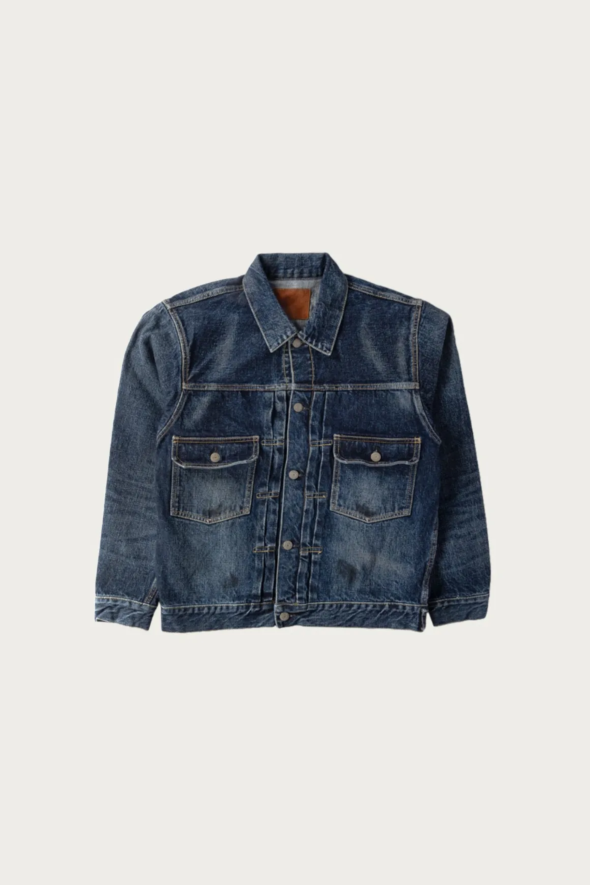 2050-2102 - "Fear of The Dark" Type 2 Denim Jacket - Indigo Blue