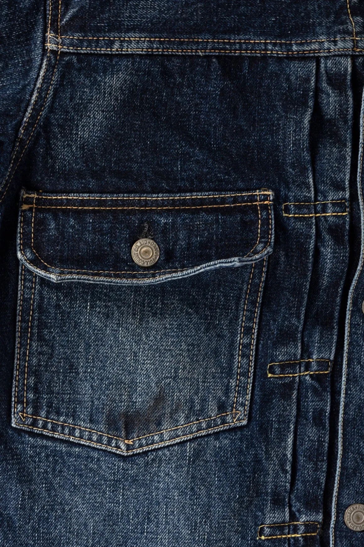2050-2102 - "Fear of The Dark" Type 2 Denim Jacket - Indigo Blue