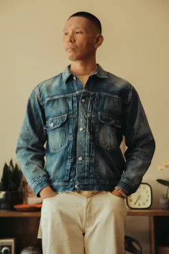 2016-2102 - "More Than Real" Type 2 Denim Jacket - Indigo Blue