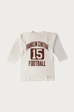 3/4 Sleeve Football Tee Franklin Central - Off White