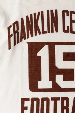 3/4 Sleeve Football Tee Franklin Central - Off White
