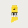 84 Yarns PIANO Embroidery Socks - Yellow