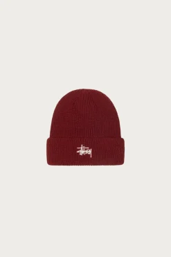 Basic Cuff Beanie - Dark Red