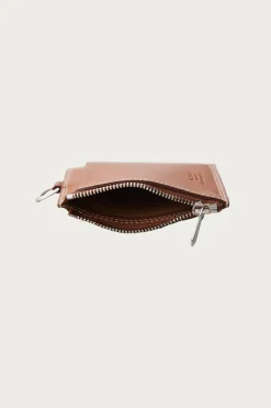 Bay Ray Zip Card Case - Cognac