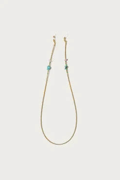 Beads Eyeglass Holder Strap - Gold