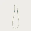 Beads Eyeglass Holder Strap - Silver