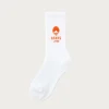Beams Logo Socks - White/Orange