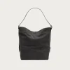 Belted Tote Bag - Ash Black
