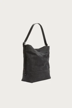 Belted Tote Bag - Ash Black