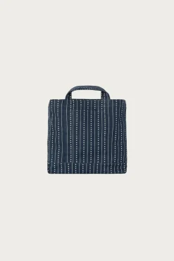 Big Drewe Tote - Heart/Pinstripe