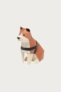 Bog Craft Paper Toy - Akita Dog
