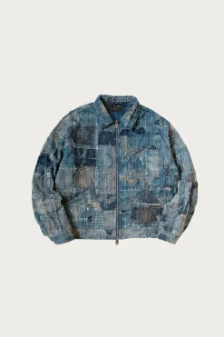 BORO ZIP UP Blouson (VIRGIN MARY) - Indigo