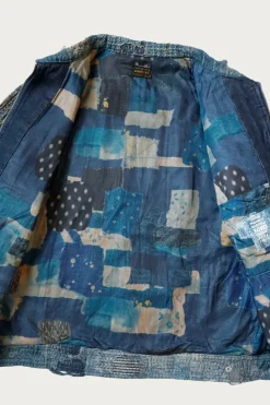 BORO ZIP UP Blouson (VIRGIN MARY) - Indigo