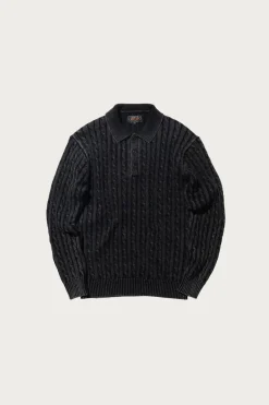 Cable Polo Pigment Dyed Yarn - Black