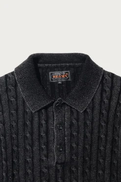 Cable Polo Pigment Dyed Yarn - Black