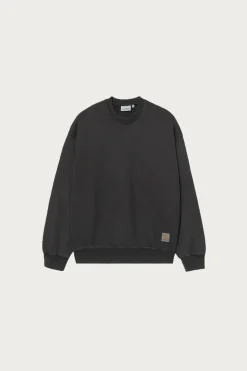Chalk Wash Hudson Sweat - Black