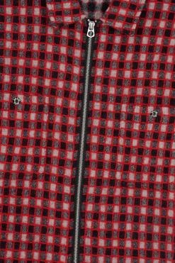 Check Mate Flannel Zip Shirt - Black/Multi