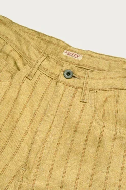 Cotton Linen GIBSON Stripe 5P FRISKO - Gold