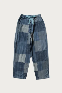 Cotton Linen TUGIHAGI EASY Pants - Navy