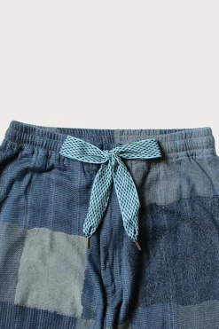 Cotton Linen TUGIHAGI EASY Pants - Navy