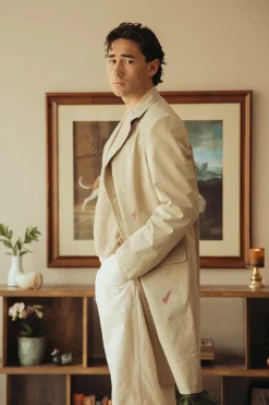 Cotton Painter Jacket - Pink Beige