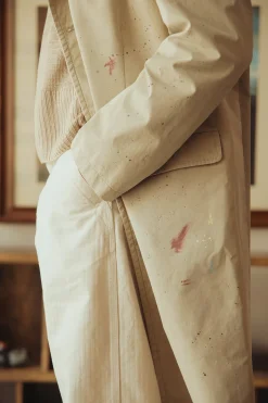 Cotton Painter Jacket - Pink Beige