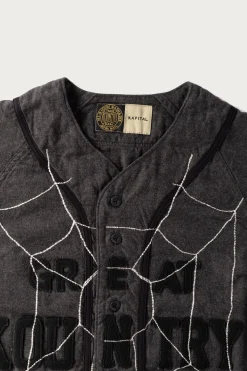 Cotton Wool GREAT KOUNTRY Baseball Shirt (KOUNTRY DREAM CATCH Remake) - Dark Grey
