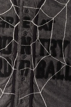 Cotton Wool GREAT KOUNTRY Baseball Shirt (KOUNTRY DREAM CATCH Remake) - Dark Grey