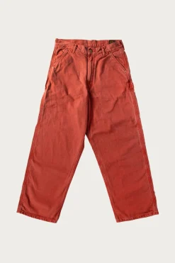 Dad's Fit Oxford Painter Pants - Red