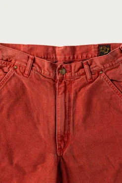 Dad's Fit Oxford Painter Pants - Red