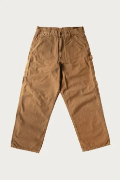 Dad's Fit Oxford Painter Pants - Brown