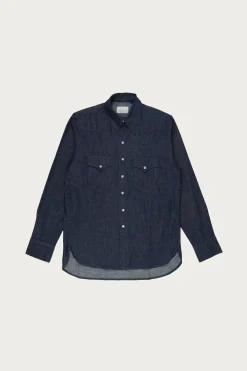 Denim Pearlsnap Shirt - Rinsed Indigo