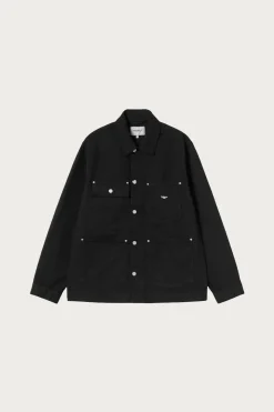 Drewe Chore Coat - Black Rinsed