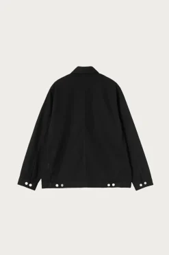 Drewe Chore Coat - Black Rinsed
