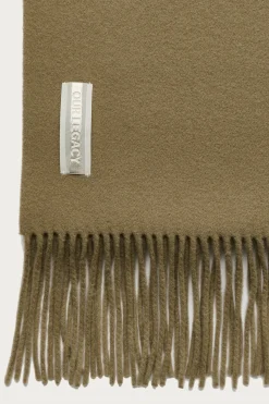 Estate Scarf - Olive Double Wool