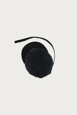Extended Strap 6 Panel Logohead Hat - Black
