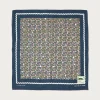 Fastcolor Selvedge Bandanna (SKULL & FLOWER) - Navy
