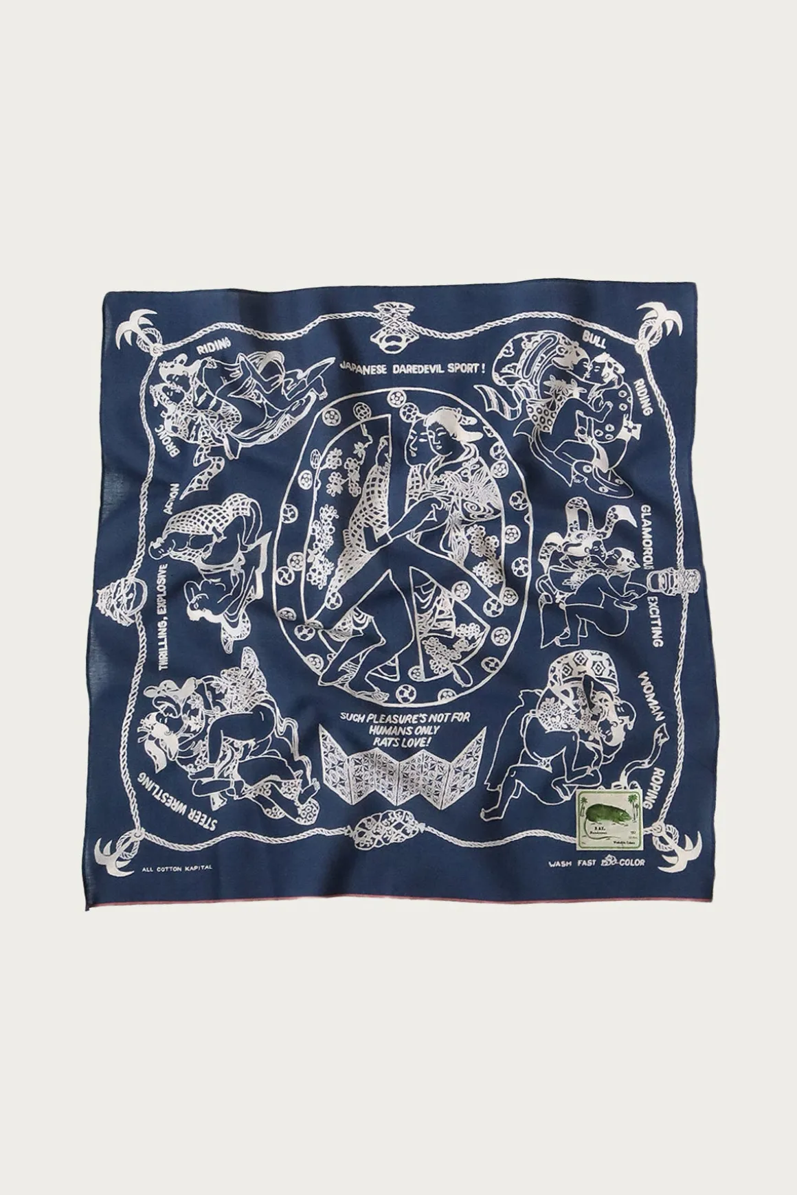 Fastcolor Selvedge Bandana YOBAI - Navy