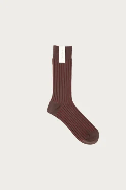 fennica Rib Socks - Light Brown/Renga