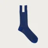 fennica Rib Socks - Sapphire/Gold