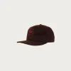 Flannel Logo Head 6 Panel Hat - Brown