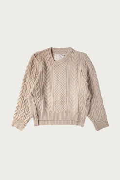 Frankenstein Cable Knit - Natural Off-White