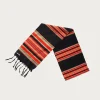 Fringe Stole (PECOS Stripe) - Black