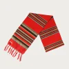 Fringe Stole (PECOS Stripe) - Red