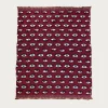 Fulling Wool Blanket SPEAKEASY (Colorful) - Wine