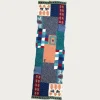 Fulling Wool Scarf VILLAGE GABBEH - Turquoise