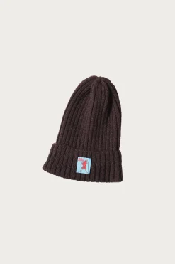5G Wool Knit Cap - Brown