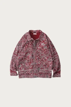 Gyan Bandana Trucker Jacket - Red