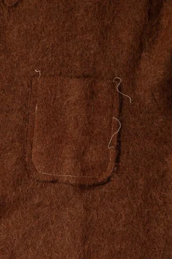 Hairy Cardigan - Brown Mohair Wool